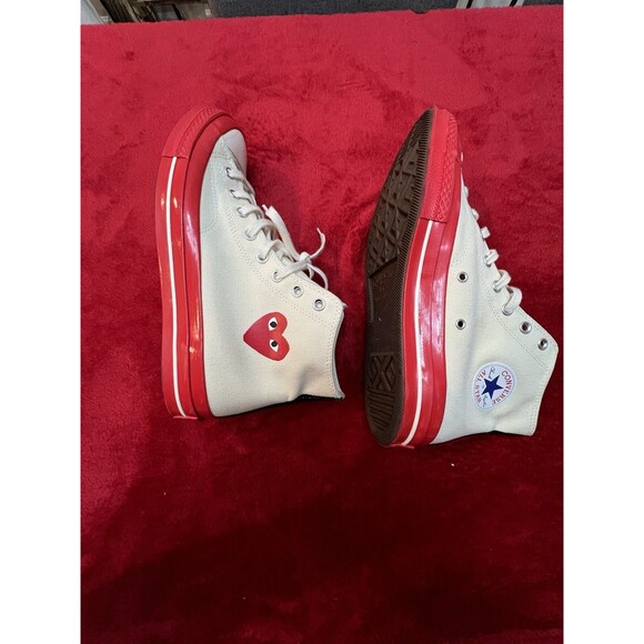Comme Des Garcon Canvas High Top Shoes Size 11 Male | Size 13 Women - Picture 8 of 13